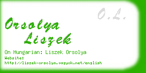 orsolya liszek business card